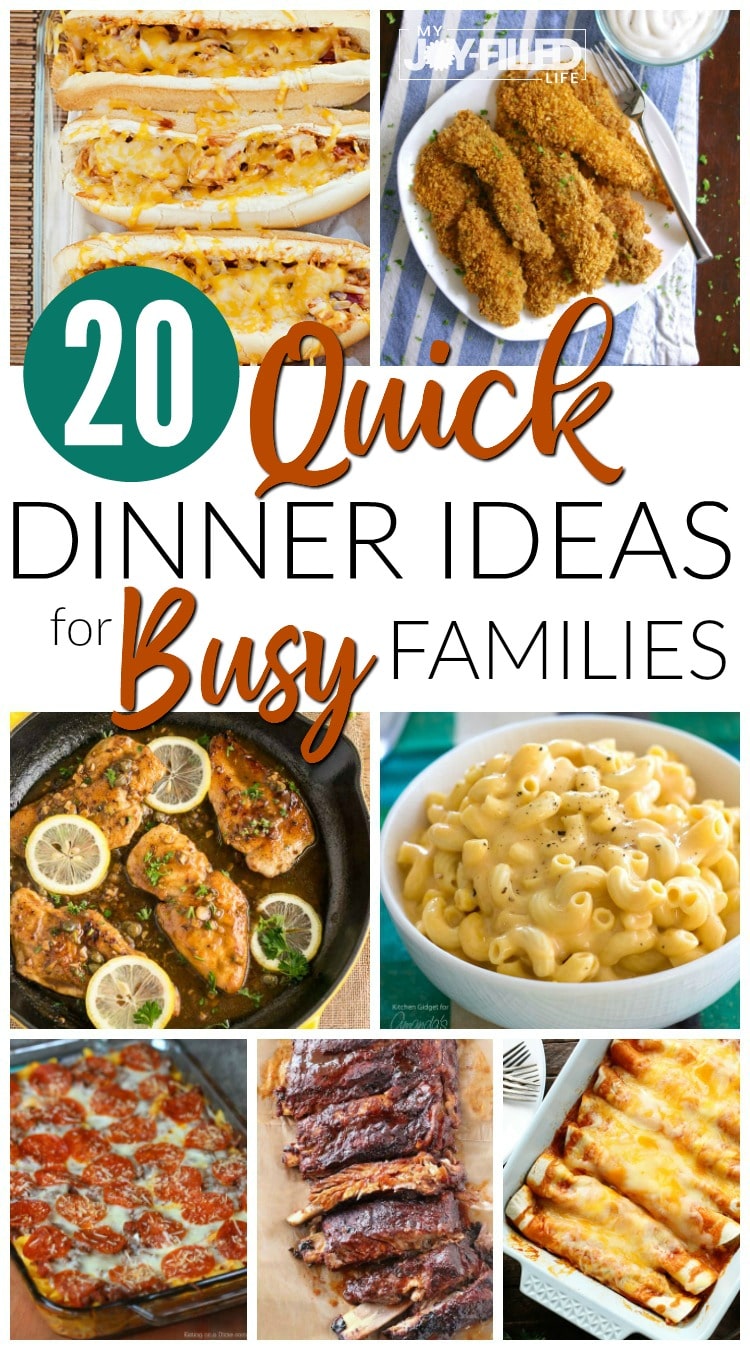 If you need some quick dinner ideas for your busy weeknights, these easy recipes might just do the trick. #dinnerideas #dinner #busyfamily
