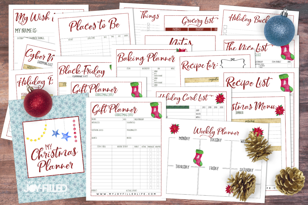 Printable Christmas Planner My Joy Filled Life