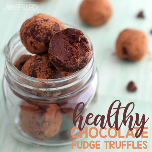 Healthy Chocolate Fudge Truffles My JoyFilled Life