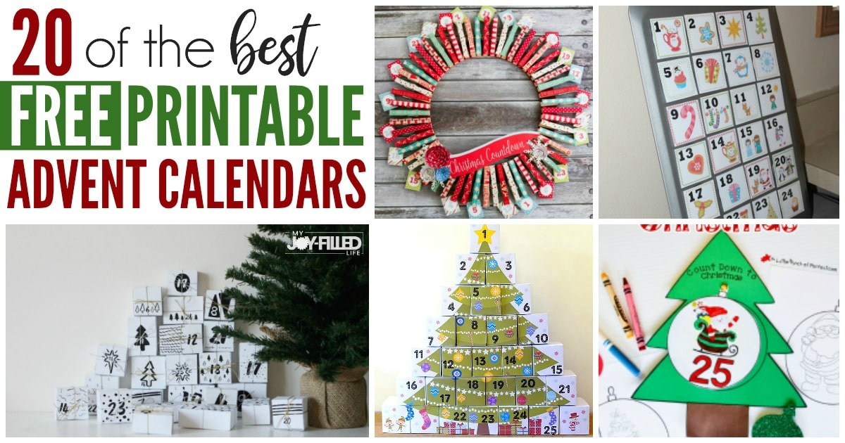 Free Printable Christmas Advent Calendar for 2023