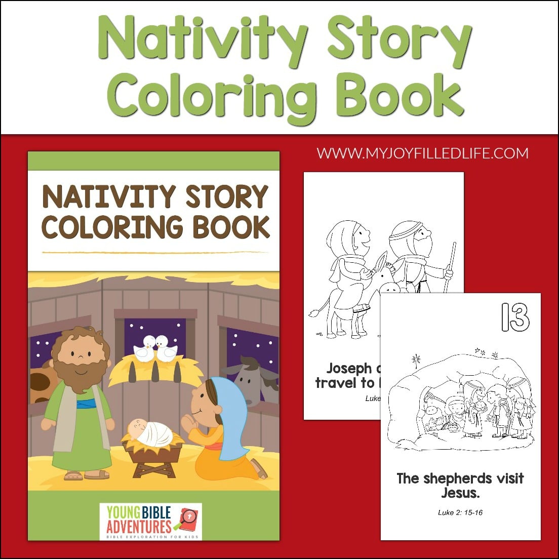 Nativity Coloring Book