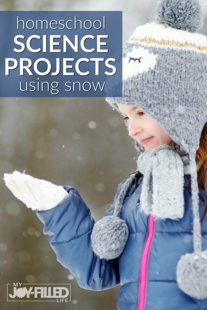 Snow is great for learning and exploring everything from states of matter to insulation. Check out these fun homeschool science projects using snow. #homeschool #homeschoolscience #winterscience #snowscience