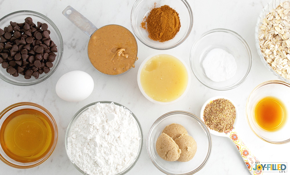 Breakfast cookies ingredients