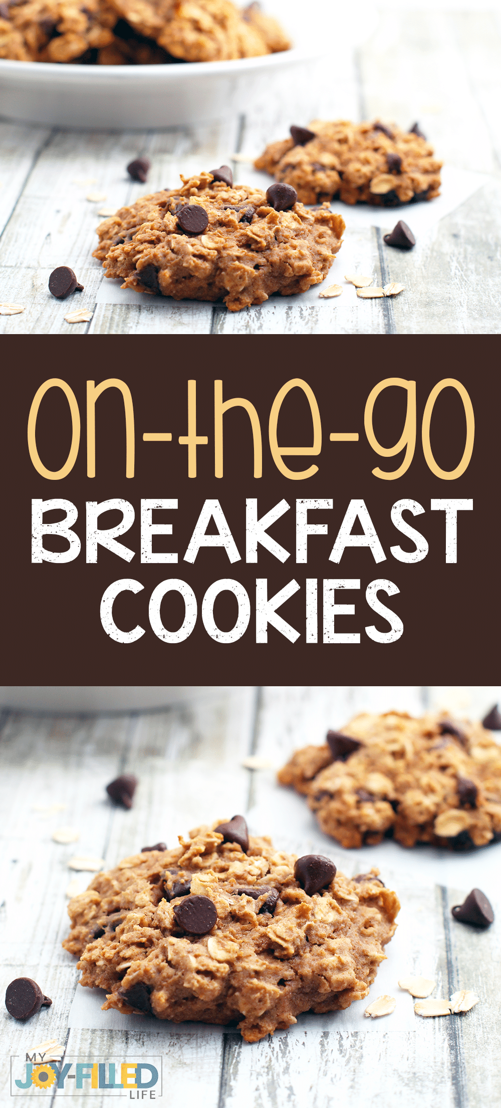 These breakfast cookies are perfect for busy mornings or as an after school snack! Easy, healthy, delicious, and even gluten free - and kids love them! #breakfast #breakfastcookies #easymeal #glutenfree