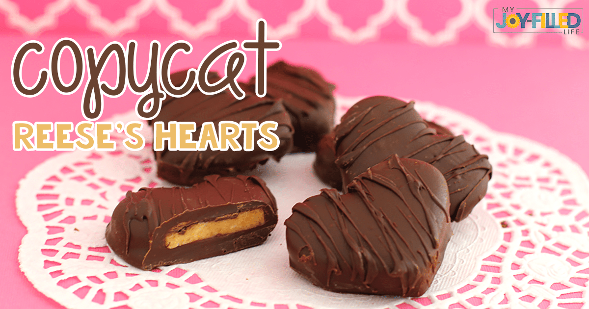 Homemade copycat reese's hearts facebook image