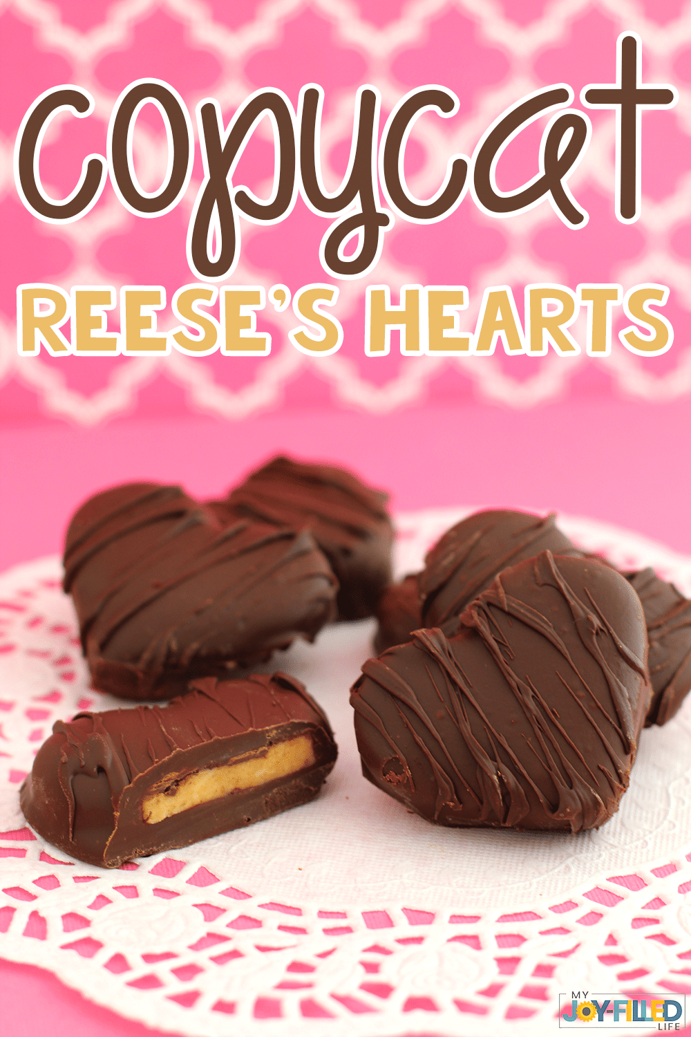 These copycat Reese’s hearts are the perfect Valentine’s Day treat for your sweetheart! They’re easy to make and delicious to eat. #valentinesday #peanutbuttercups #reeses