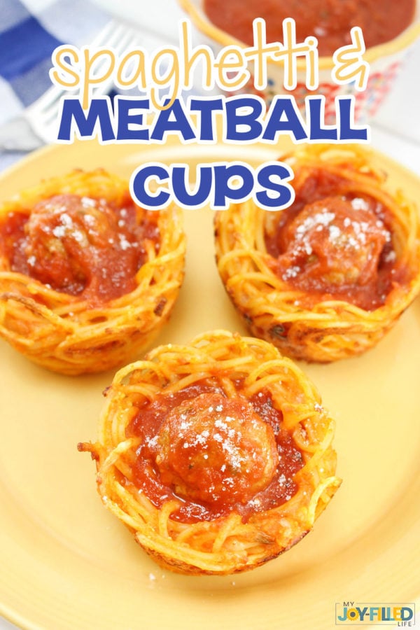 Spaghetti and Meatball Cups My JoyFilled Life