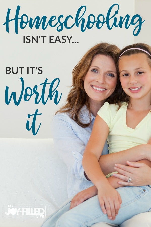 Homeschooling isn't easy, so here are some great words of wisdom to help remind you that it is worth it, even on the hard days. #homeschooling #helpforthehomeschoolmom #homeschoolencouragement #homeschoollife