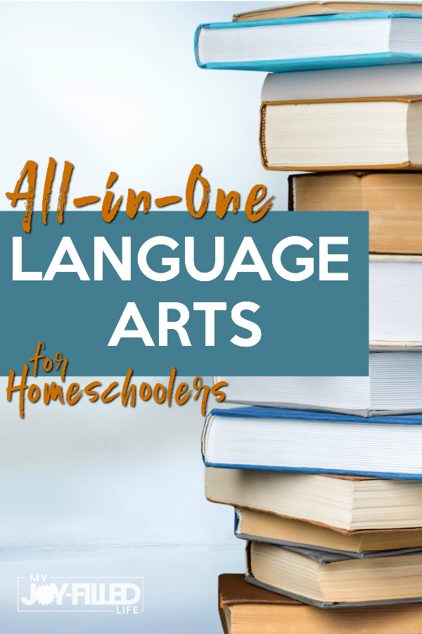 Combining subjects in your homeschool can help you save time & money. Here is a great option of an all-in-one language arts program for homeschoolers. #homeschooling #homeschoollanguagearts #languagearts #homeschoolcurriculum