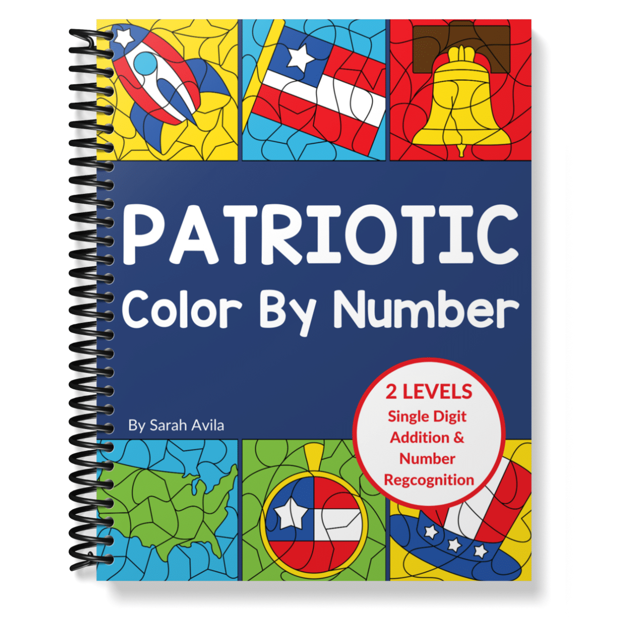 Patriotic Color By Number Printables – Simple Everyday Mom