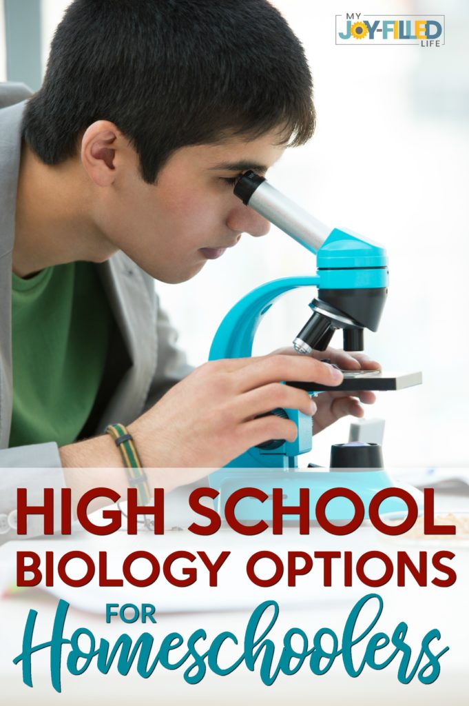 If you are homeschooling high school and aren't quite sure what you use to teach high school biology, this list of options will help you make that decision. #homeschool #homeschoolscience #homeschoolhighschool