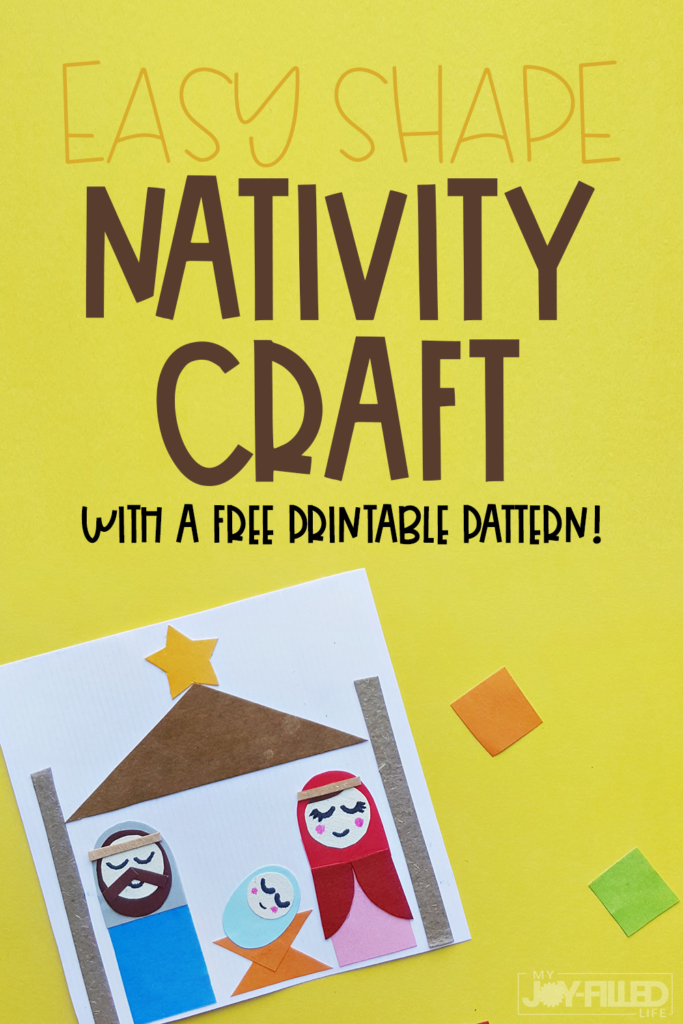 You and your kids will really enjoy putting together this nativity craft this Christmas season. Includes a free printable template. #nativitycraft #natiivty #christmascraft #christmas #kidcraft #jesusisthereason