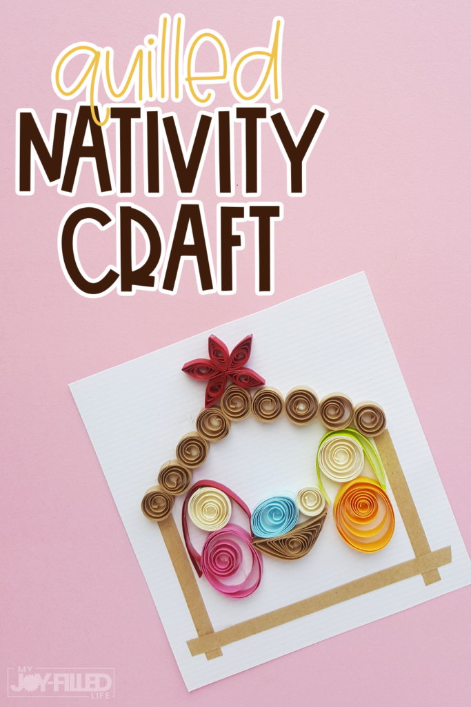 Kids of all ages will enjoy making this nativity art project. It makes a great Christmas decoration, a homemade gift, or turn it into a Christmas card.  #Christmascraft #Christmas #Nativityscene #Nativity #Nativitycraft #kidcraft