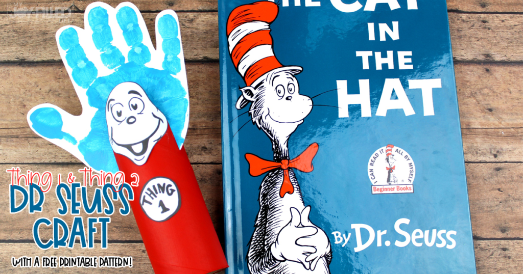The Cat in the Hat book with Thing 1 and Thing 2 child craft