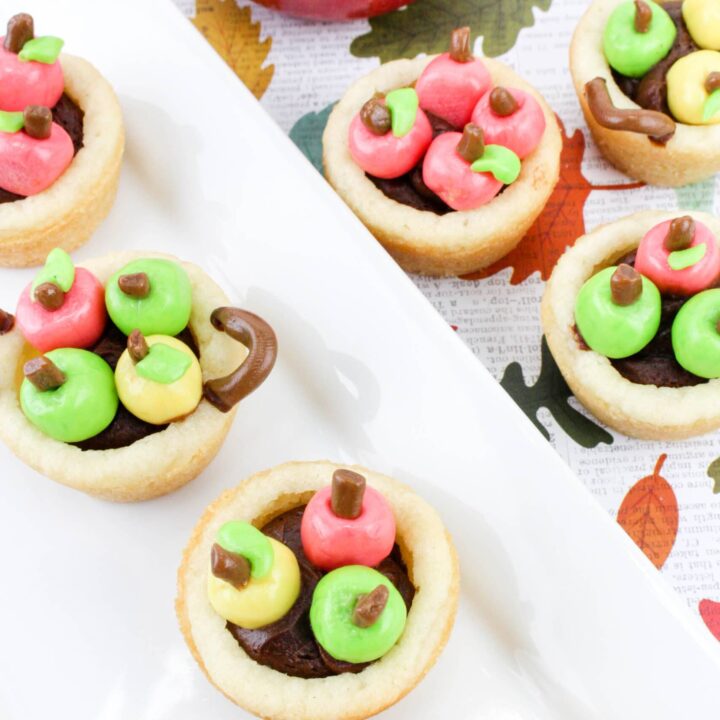 Apple Bushel Cookie Cups