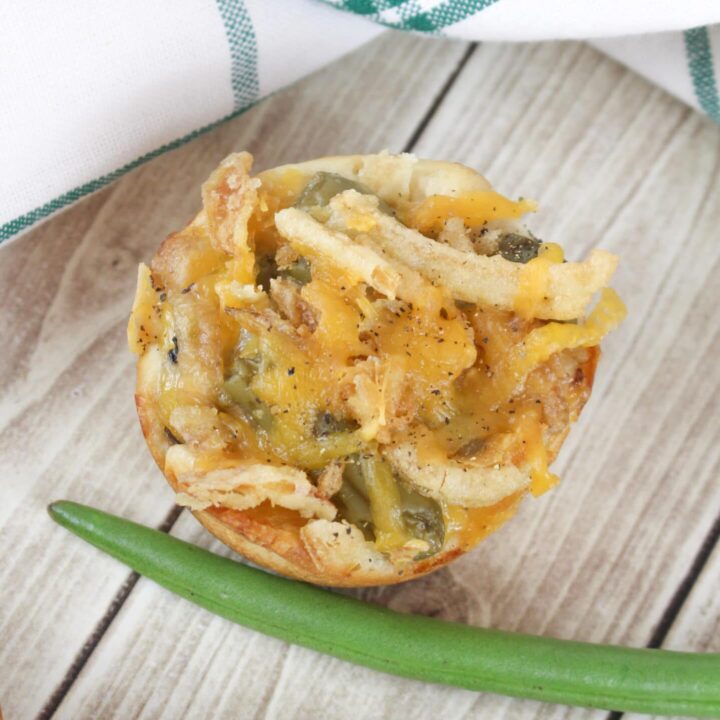 Green Bean Casserole Biscuit Bites