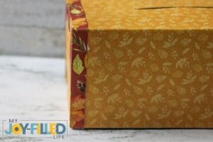 Adding Trim to Gratitude Box DIY