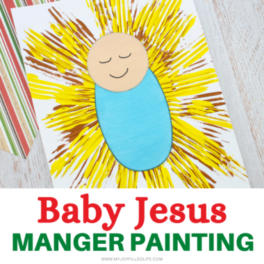 Baby Jesus Manger Painting Craft