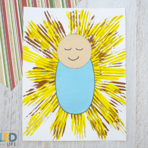 Baby Jesus Painting for Kids