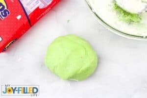 Ball of Green Edible Playdough