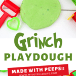 Christmas Playdough made from Peeps