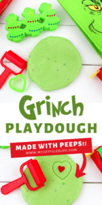 Christmas Playdough made from Peeps