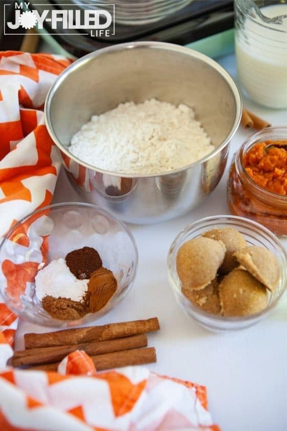 Ingredients for Pumpkin Pancakes copy