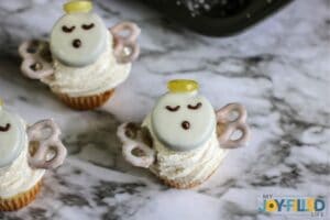 kids christmas Angel Cupcakes
