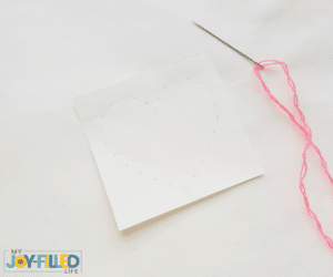 heart string art step 1