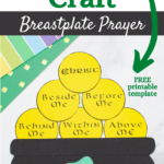 St Patricks Day Art Pot of Gold Breastplate Prayer