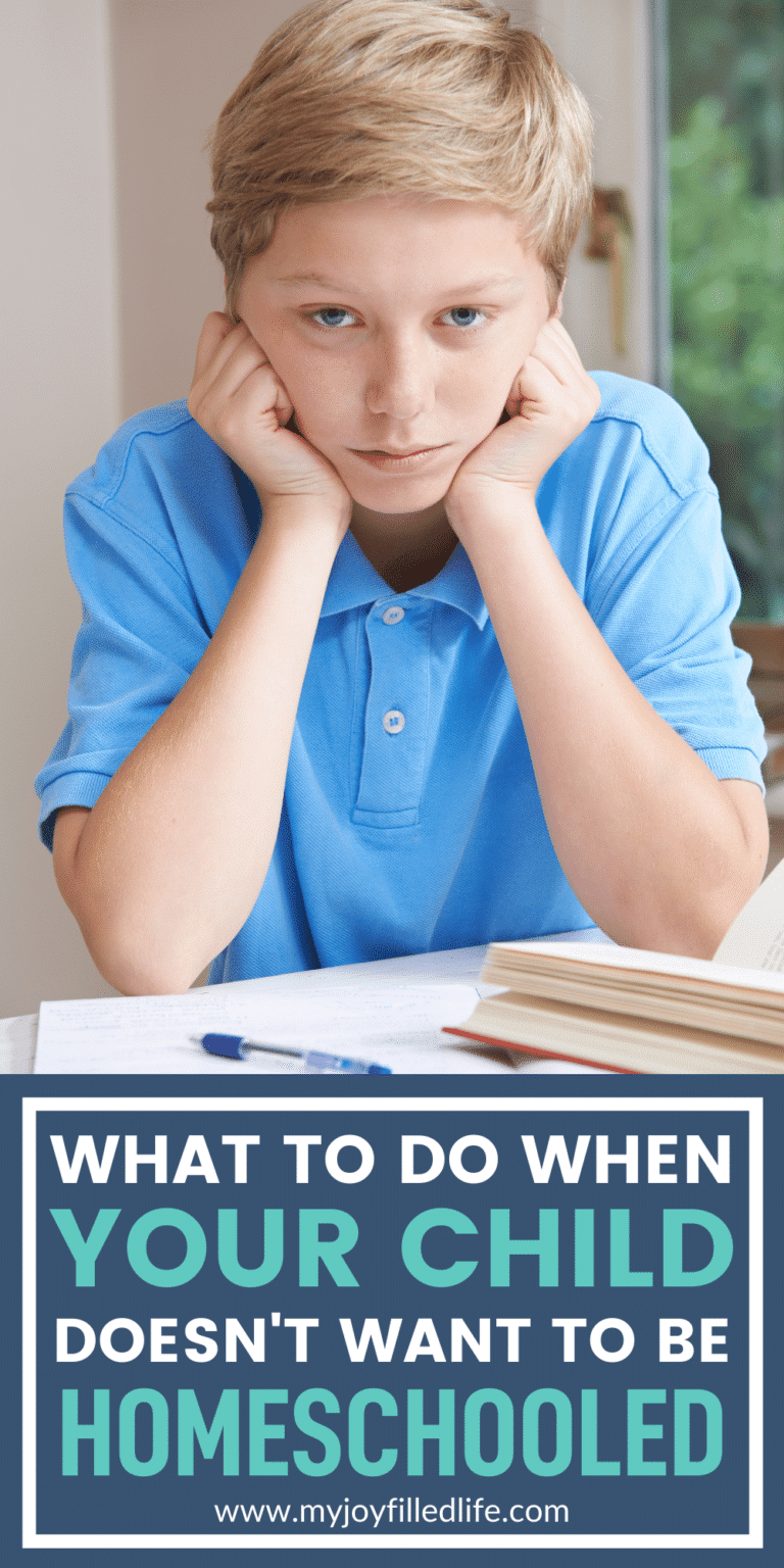 So Your Child Doesn't Want to Be Homeschooled? - My Joy-Filled Life