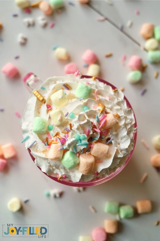 Festive Unicorn Hot Chocolate