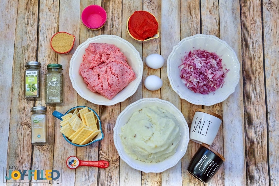 Ingredients for Meatloaf Muffin Recipe