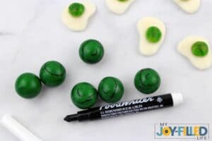 Making Green Ham for Dr Seuss Cupcakes