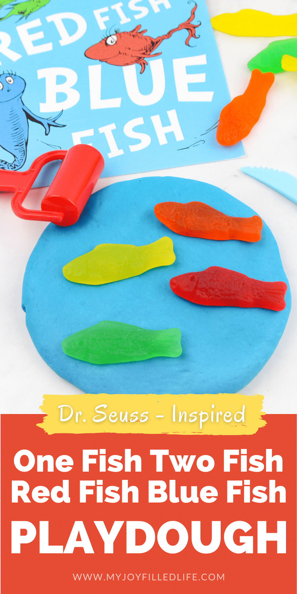 One Fish Two Fish Red Fish Blue Fish Playdough - My Joy-Filled Life