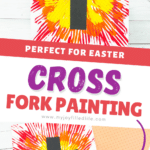 Easy Easter cross painting for Kids