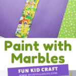 Learn how to paint an Easter cross with marbles!