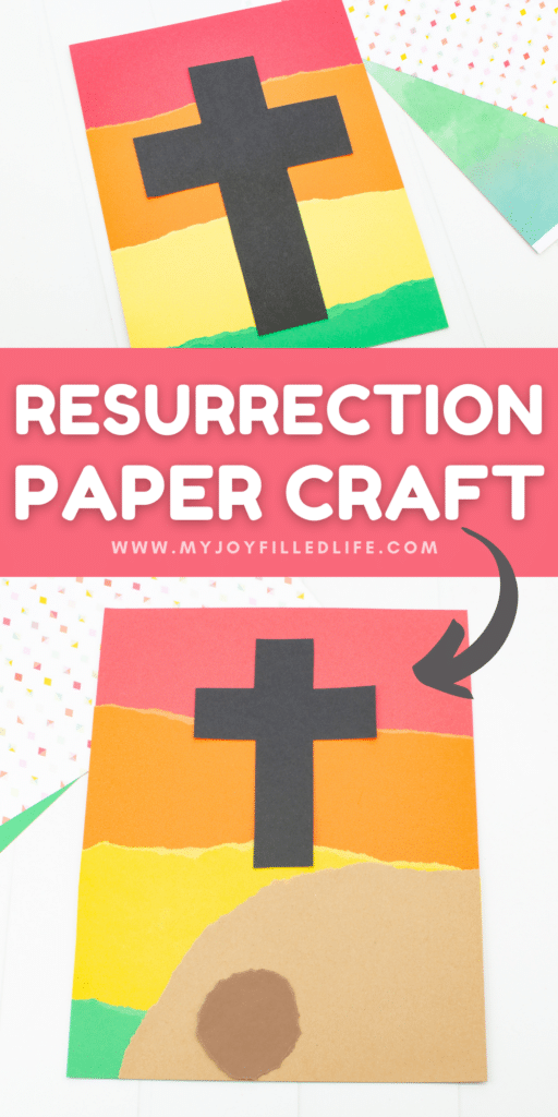 Sunset Cross Easter Paper Craft