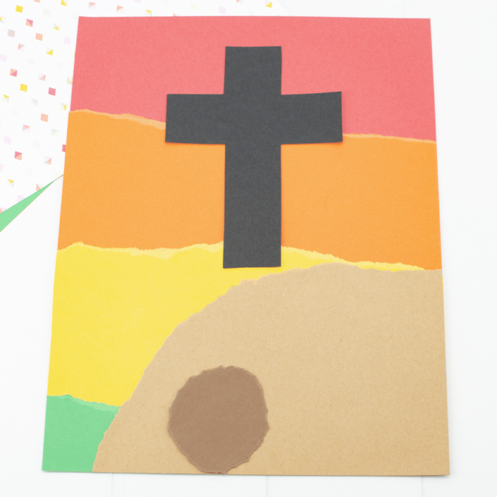 Sunset Cross Paper Craft