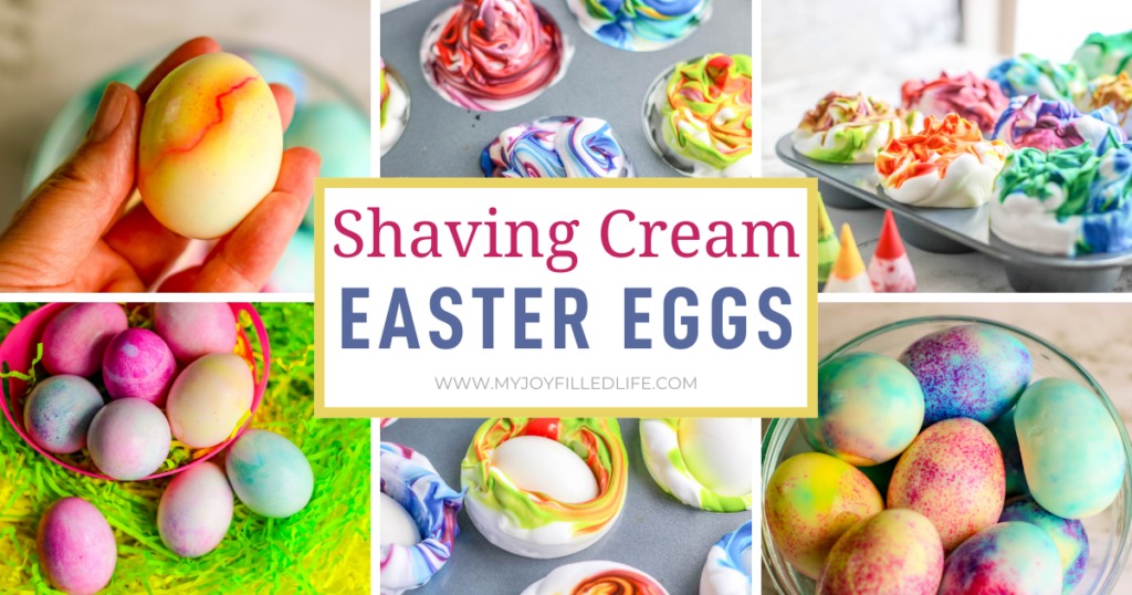 how to make shaving cream Easter Eggs