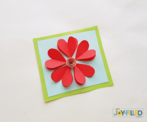 Paper Heart Flowers Background