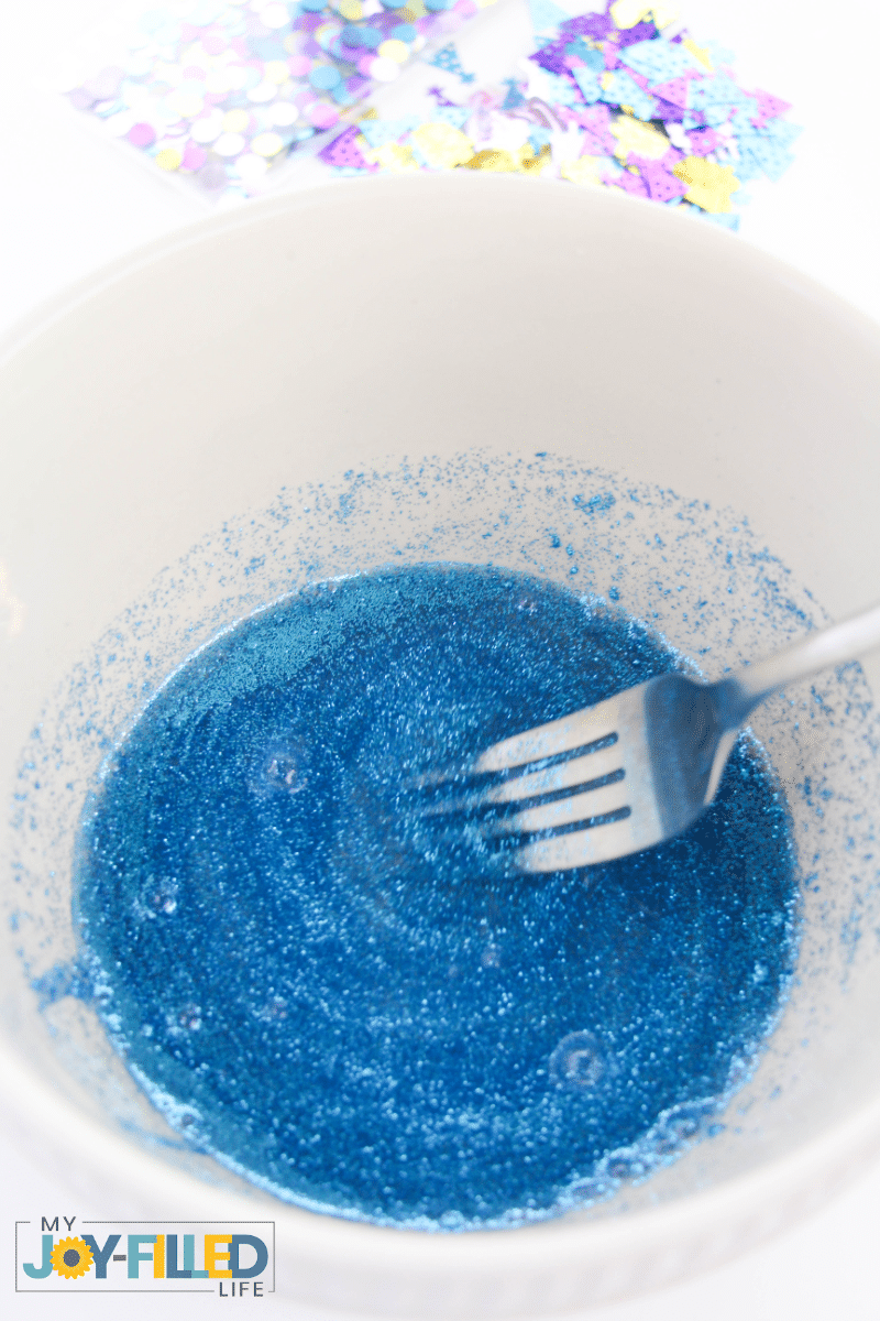 Using fork to stir slime