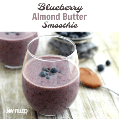 Yummy Blueberry Almond Butter Smoothie