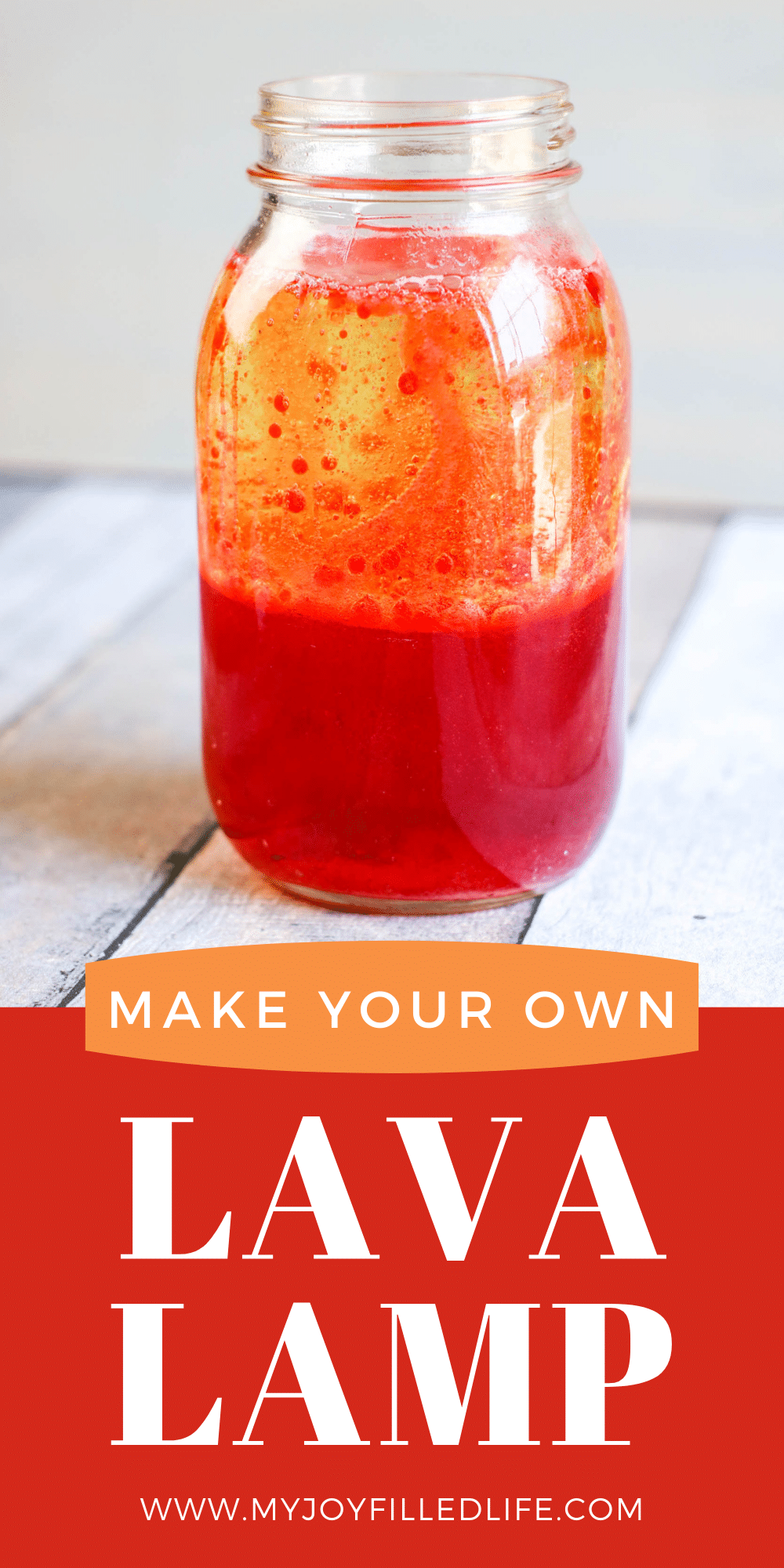 Make your own DIY Lava Lamp Science Experiment