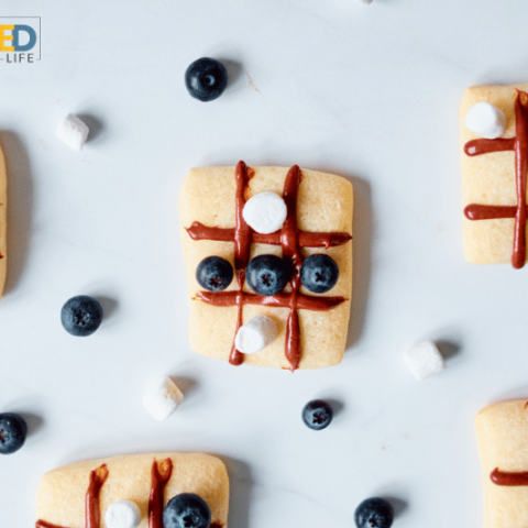 Blueberry Snacks Tic Tac Toe Recipe