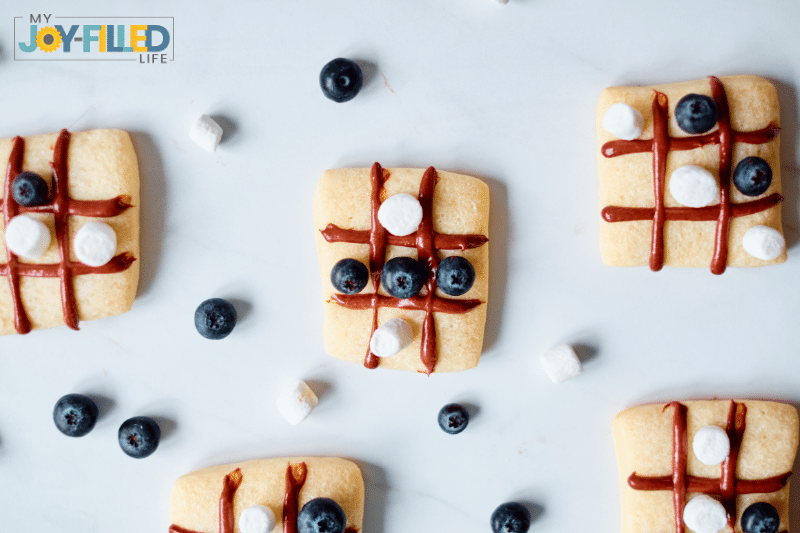 Blueberry Snacks Tic Tac Toe Recipe