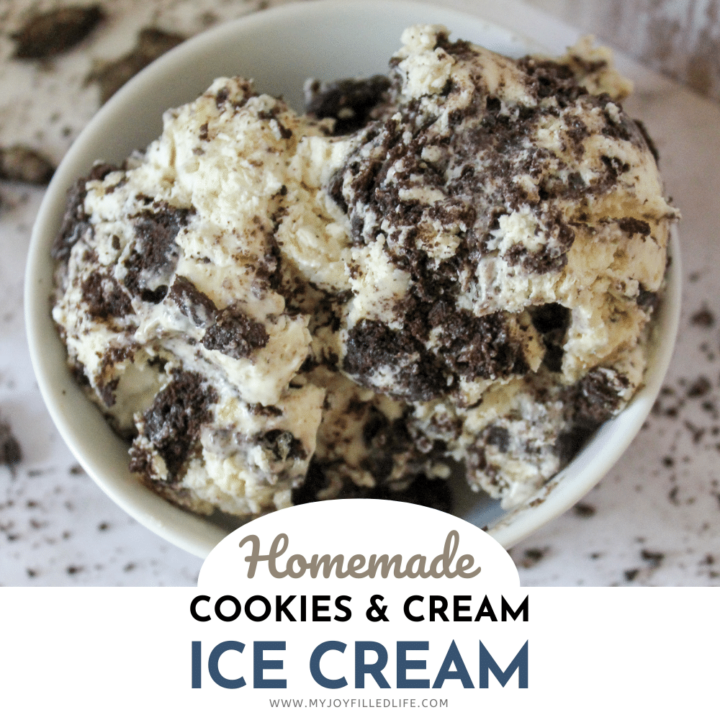 DIY No Churn Cookies and Cream Ice Cream