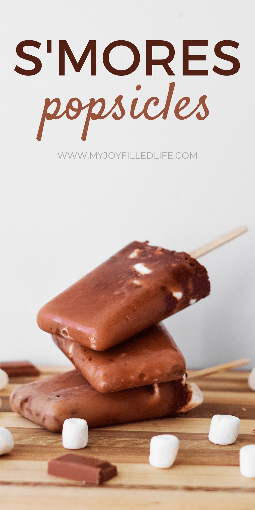 Chocolate Smores Popsicles