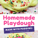 Easy No Cook Playdough made with Pudding