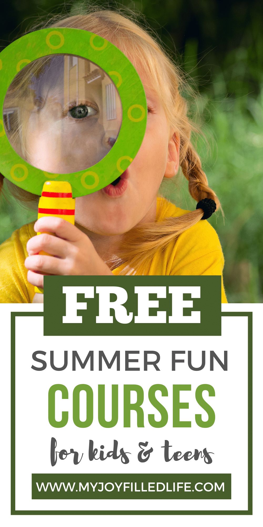 Free Summer Courses for Kids, Families, and Teens My JoyFilled Life